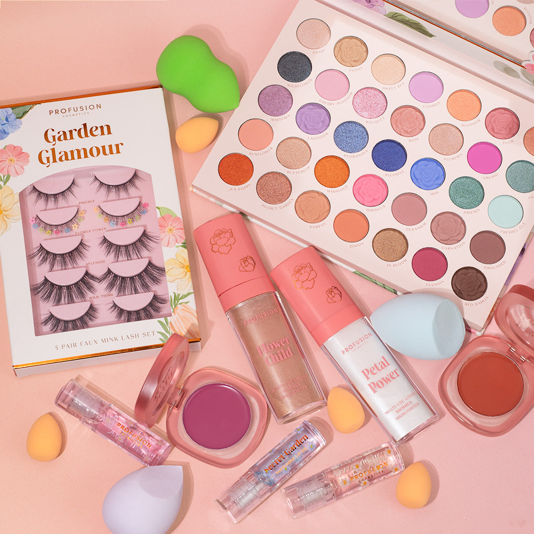 Garden Glamour's 5 Pair Faux Mink Eye Lashes Set , Fake Eyelashes