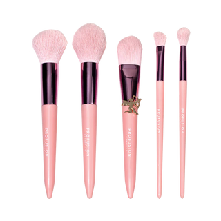 Dear Cupid - Juego de brochas para rostro y ojos de 5 piezas Struck By Love