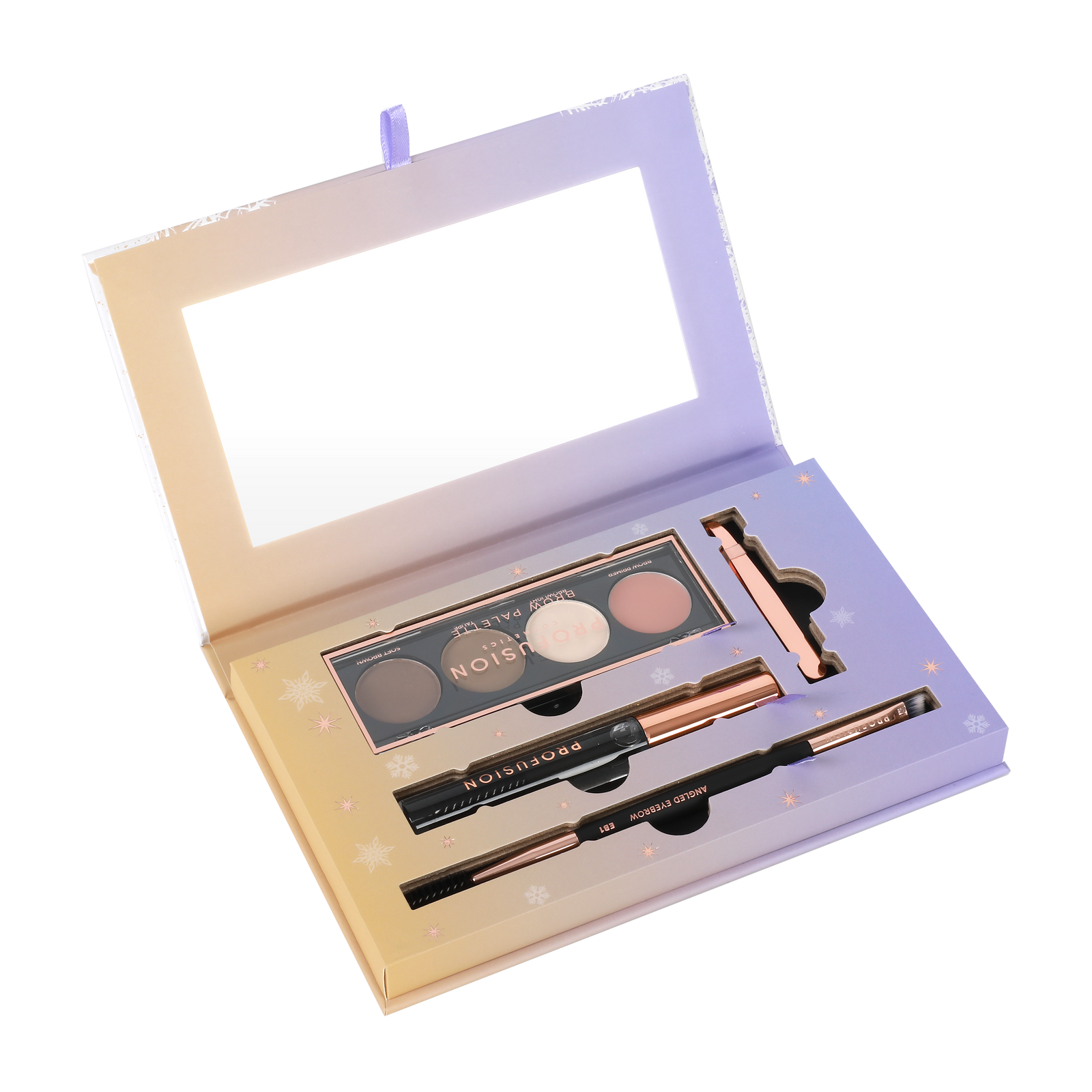eyebrow palette in a box opened