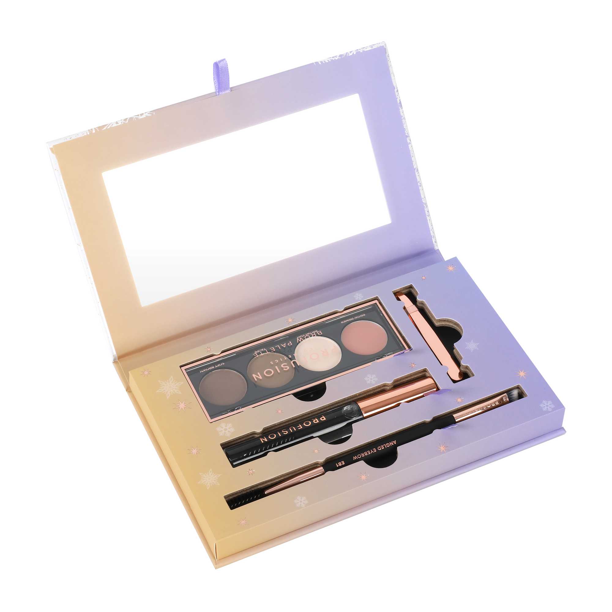 eyebrow palette in a box opened