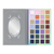 28 shade eye shadow color palettes with an oval mirror with words that boarder the top and bottom of mirror saying "So Boo-tiful"