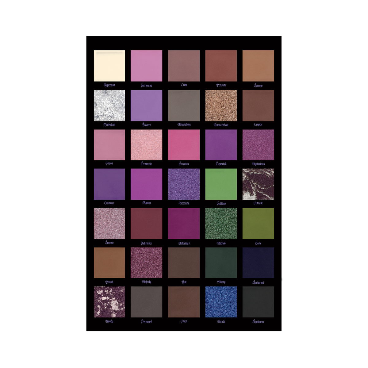 gothic makeup eyeshadow palette