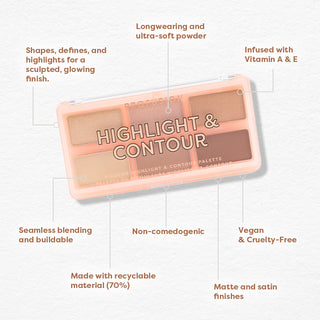 face highlight and contour palette 