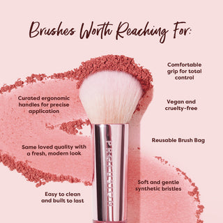 Face Essentials 3PC Face Brush Set Infographic