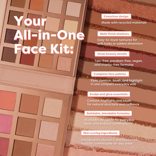Mini Beauty Portfolio | 25 Shade Face, Eye, and Lip Beauty Kit