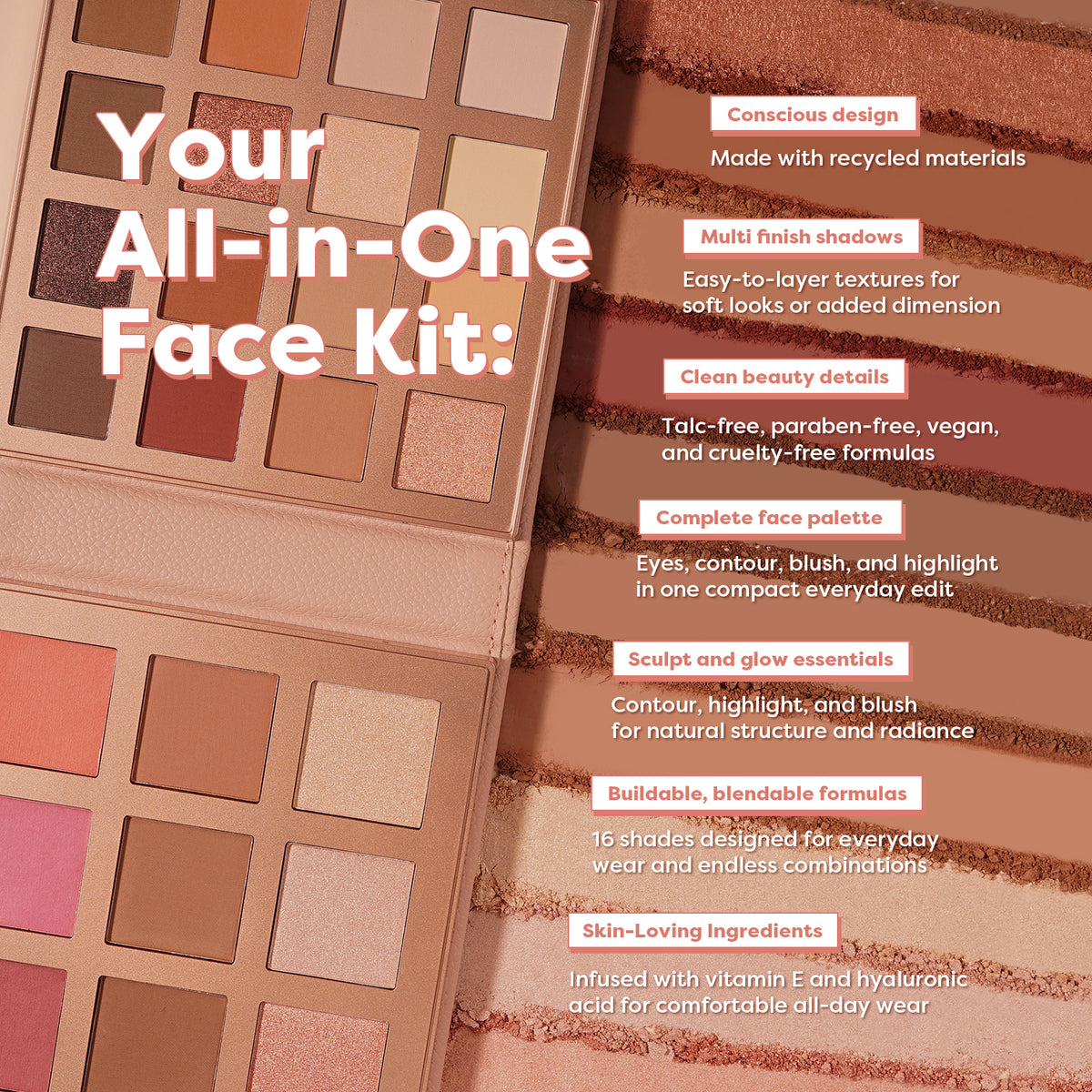 Mini Beauty Portfolio | 25 Shade Face, Eye, and Lip Beauty Kit