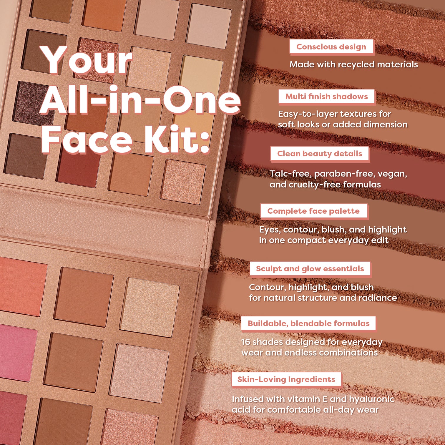 Mini Beauty Portfolio | 25 Shade Face, Eye, and Lip Beauty Kit