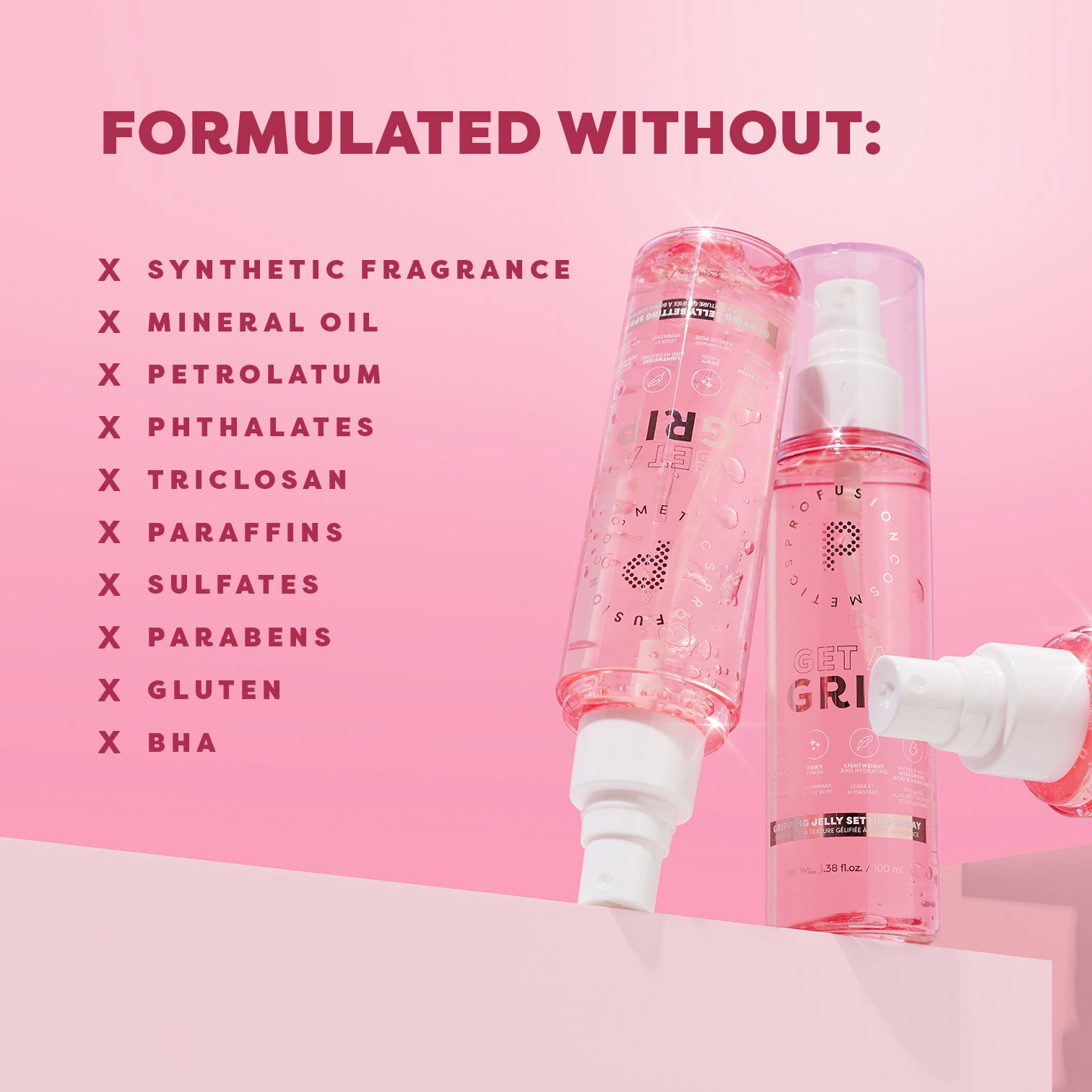 Get a Grip - Gripping Jelly Setting Spray Infographic