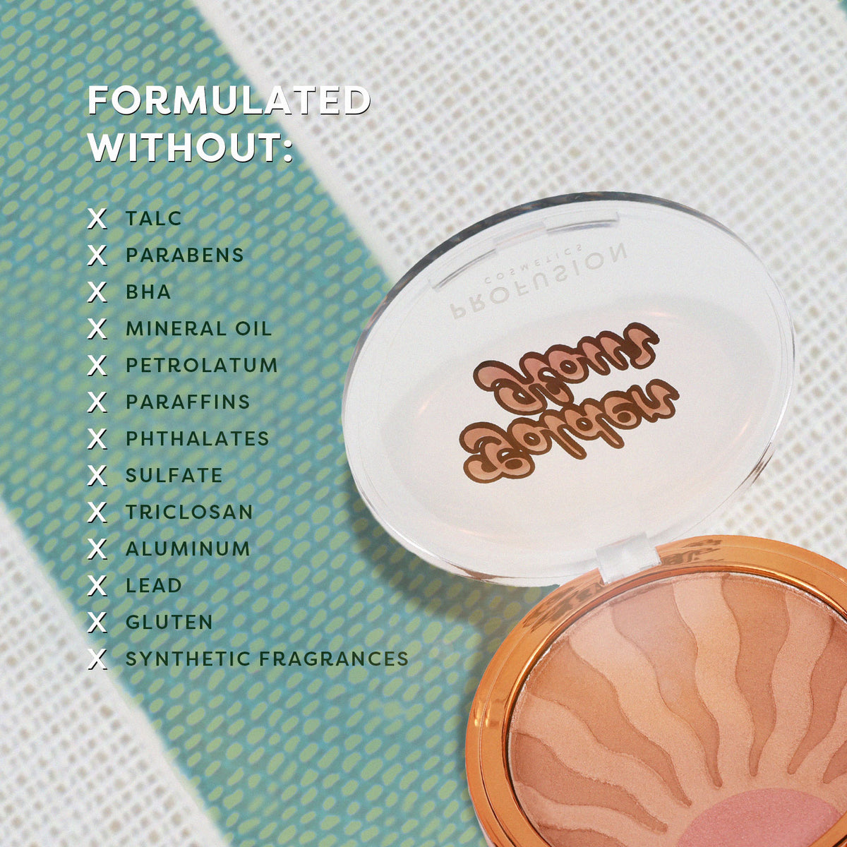 West Coast Glow Golden Hour Luminous Bronze & Glow Palette Call Outs