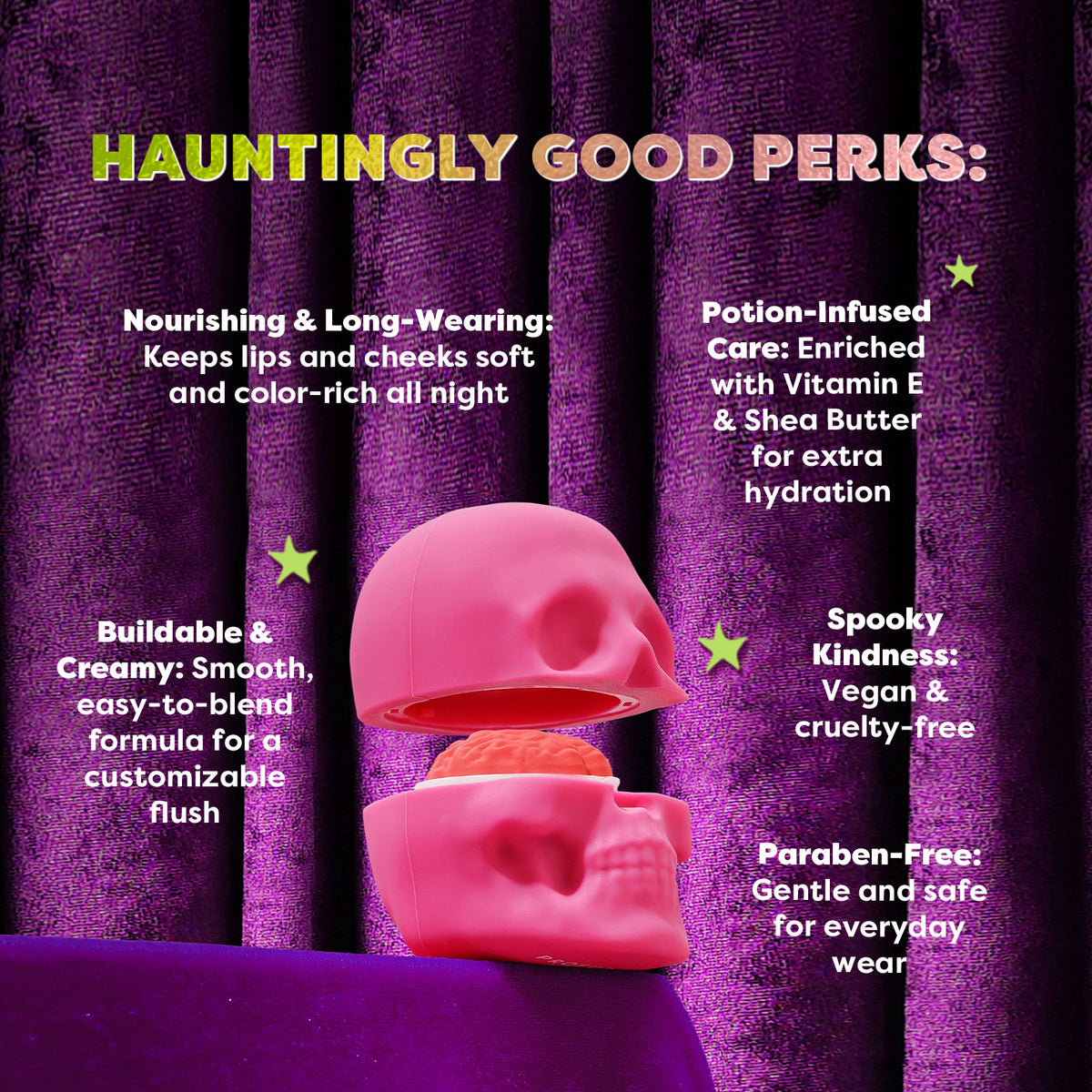 Monster Bash | Graveyard Flush Lip & Cheek Balm call out