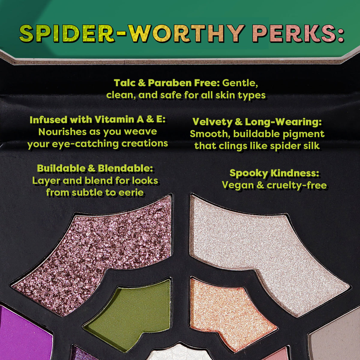 Monster Bash | Web of Eyes 13 Shade Palette call out