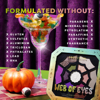 Monster Bash | Web of Eyes 13 Shade Palette Infographics