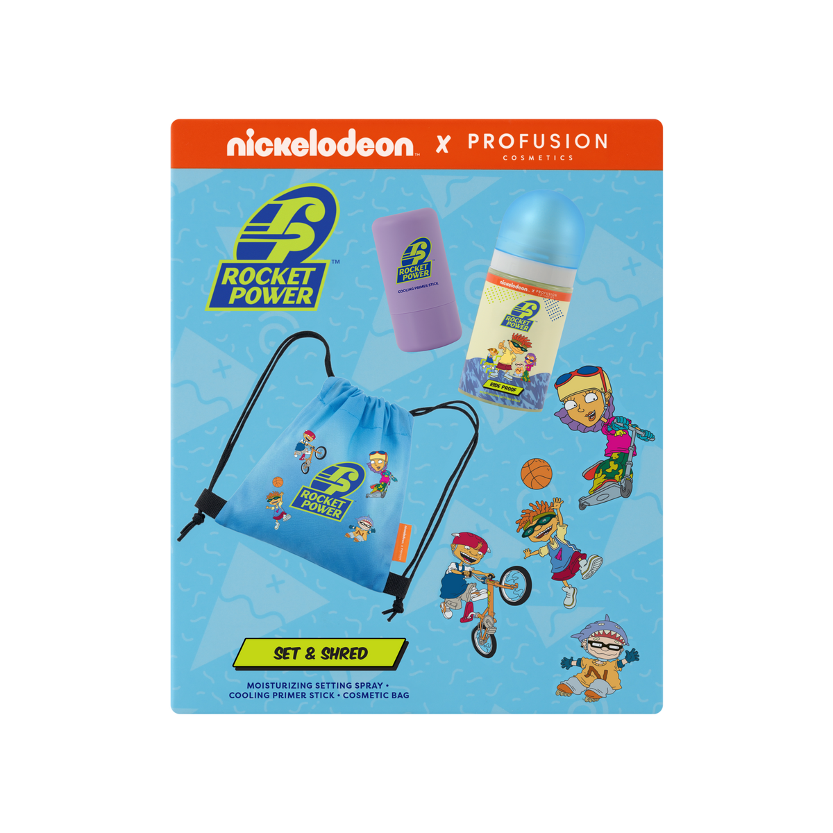 Rocket Power | Game Day Ready - 2 PC Face Set with Cosmetic Bag