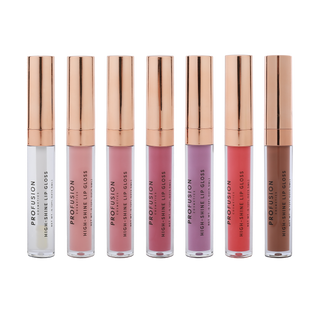 7 piece different shades of lip gloss