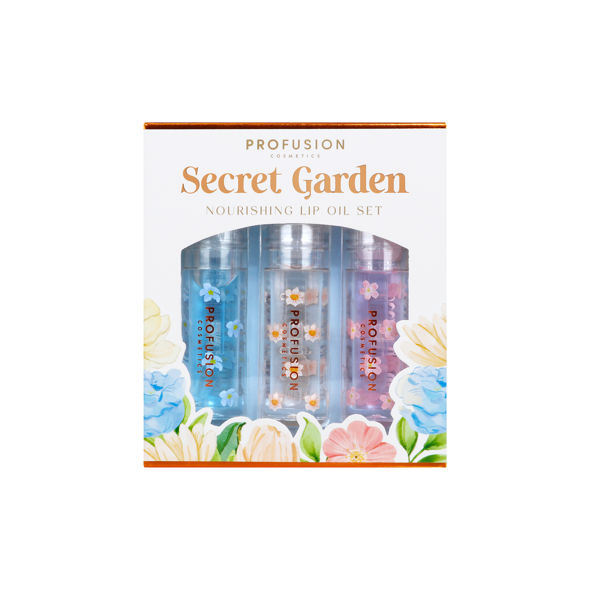 Pétalo perfecto | Set de aceite labial nutritivo Secret Garden