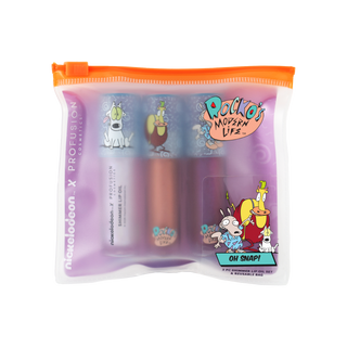 Rocko's Modern Life | Oh Snap! 3 PC Shimmer Lip Oil with Cosmetic Bag