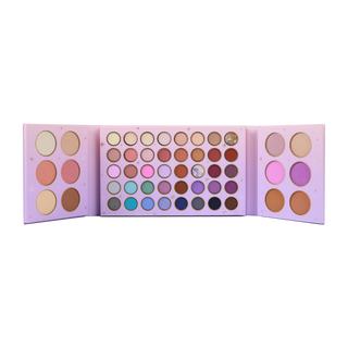 52 shades eyeshadow makeup beauty set in gradient pink color