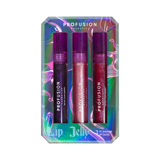 3 pcs shimmer lip gloss in a package box