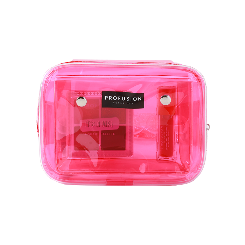 Es una vibra | Juego de cosméticos y bolsa de 3 piezas listo para el festival