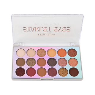18 shade Eyeshadow Palette and Makeup Brushes Set