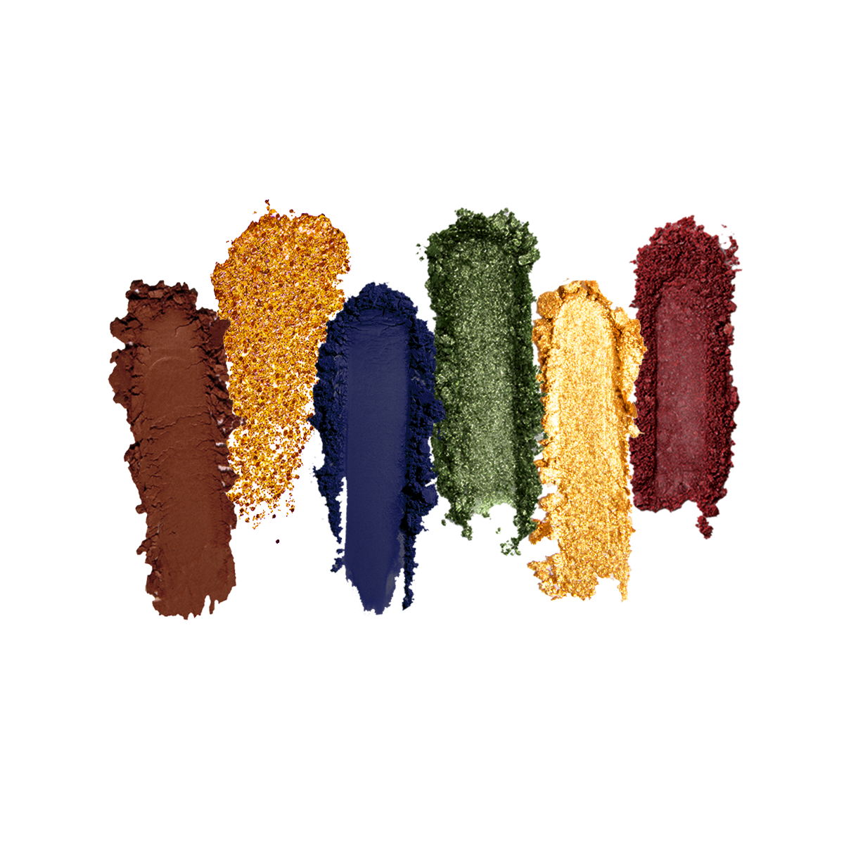 Hogwarts 6 Shade Palette white background swatches