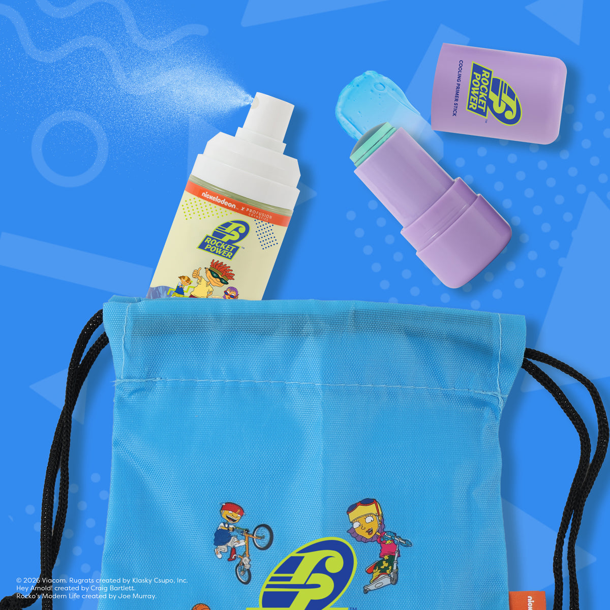 Rocket Power | Game Day Ready - 2 PC Face Set with Cosmetic Bag