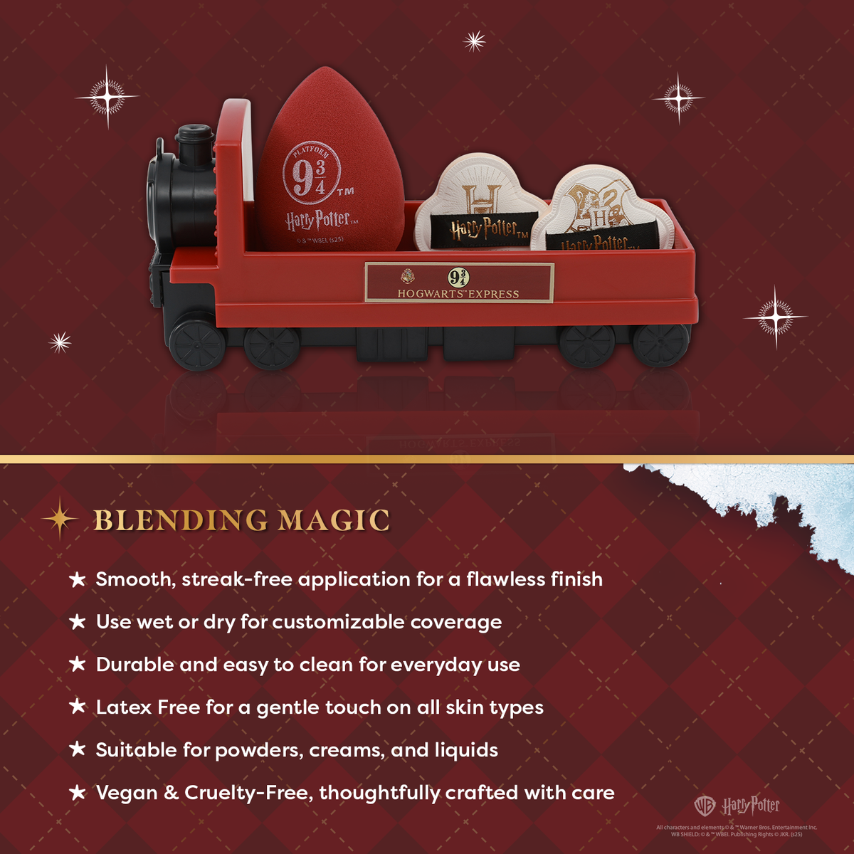 Harry Potter Holiday | Hogwarts™ Express Sponge Set Infographics