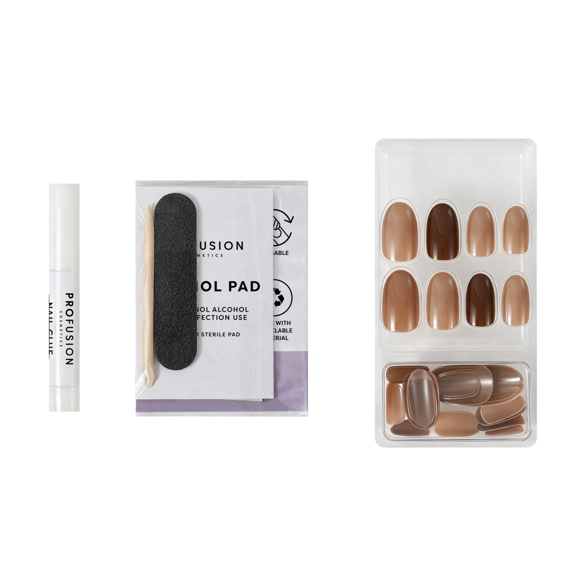 Café Tips Press On Nail Set