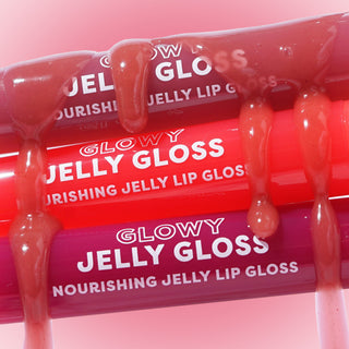 Glowy Jelly Gloss Nourishing Jelly Lip lifestyle with drip