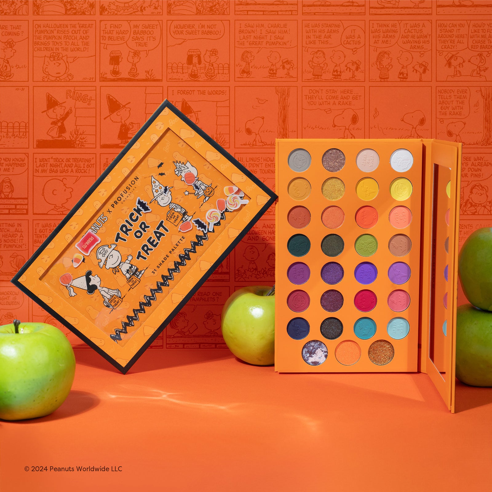 peanuts holiday eyeshadow palette