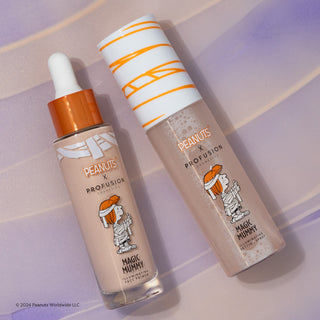 peanuts halloween face primer, eyeshadow primer and setting spray, setting mist