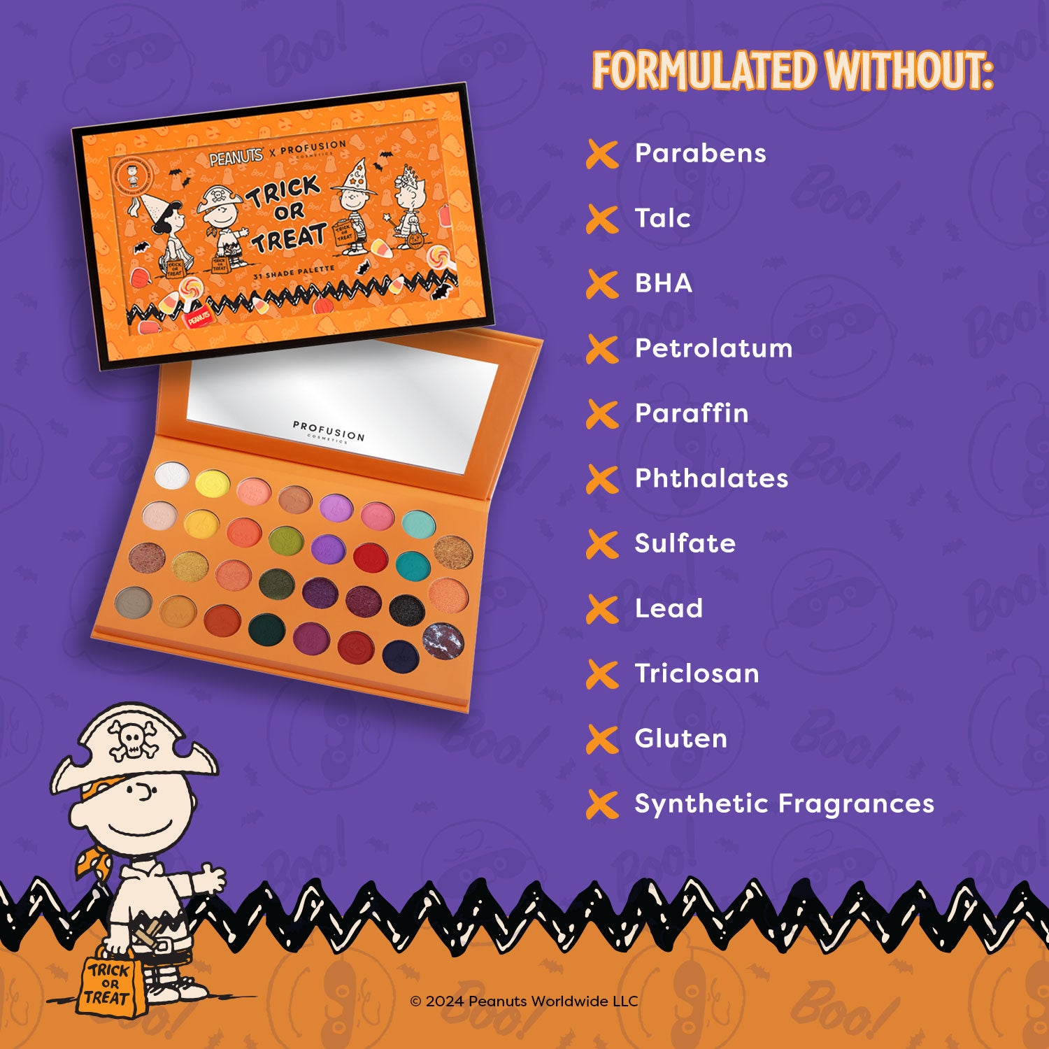 Peanuts Halloween | Trick or Treat 31 Shade Palette