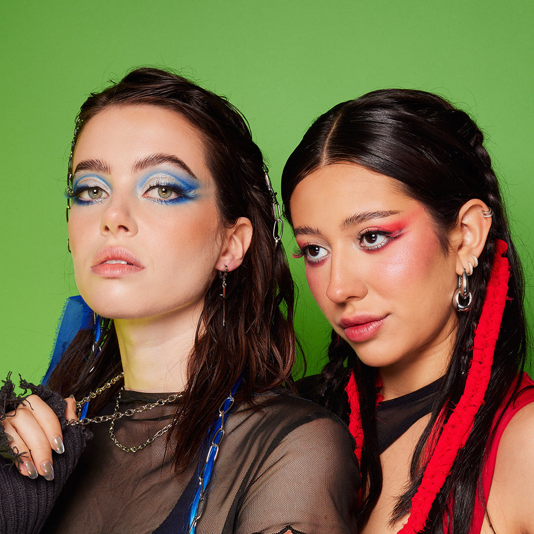 TMNT profusion cosmetics makeup look eyeshadow palettes and glitter jelly