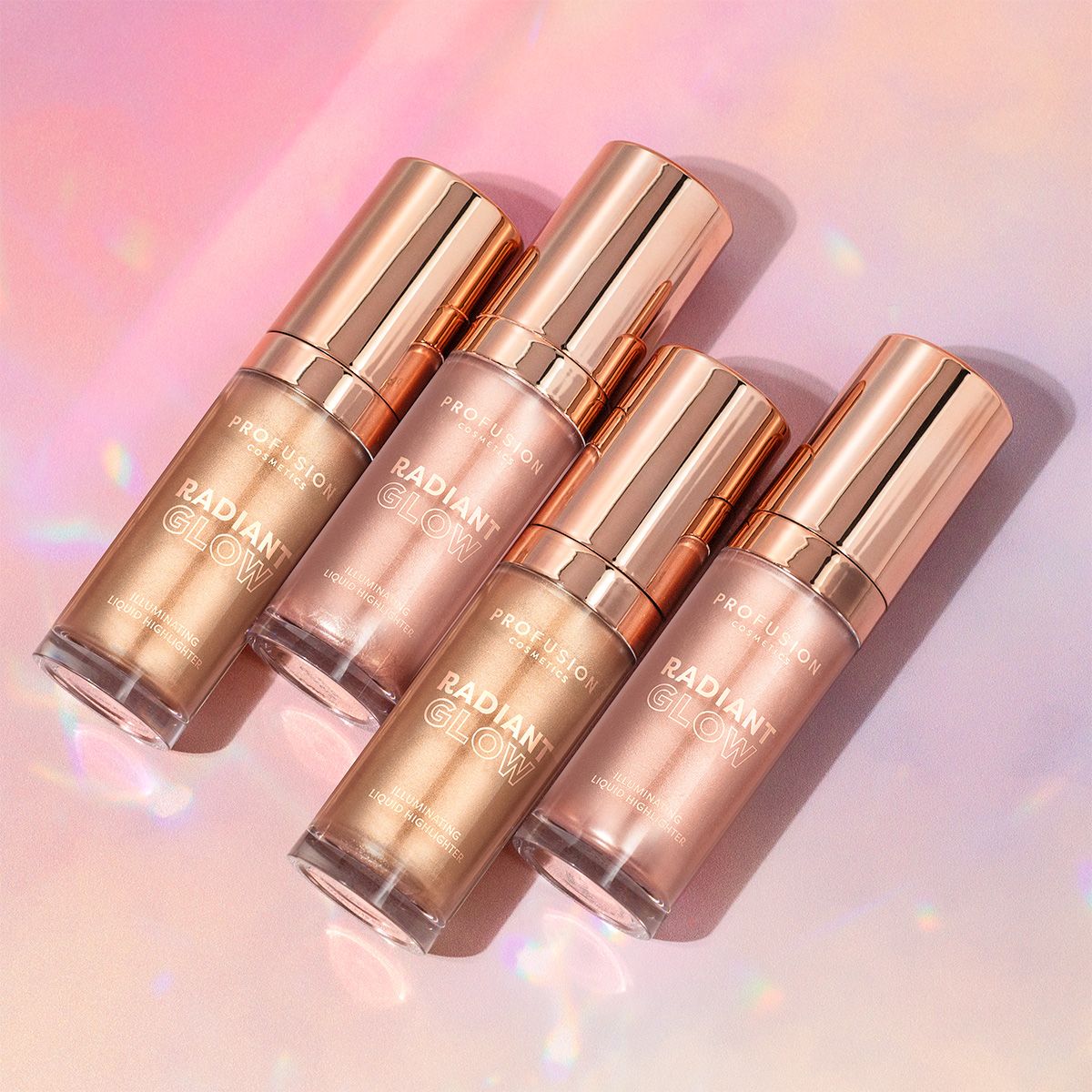 Radiant Glow Champagne and Rose Quartz