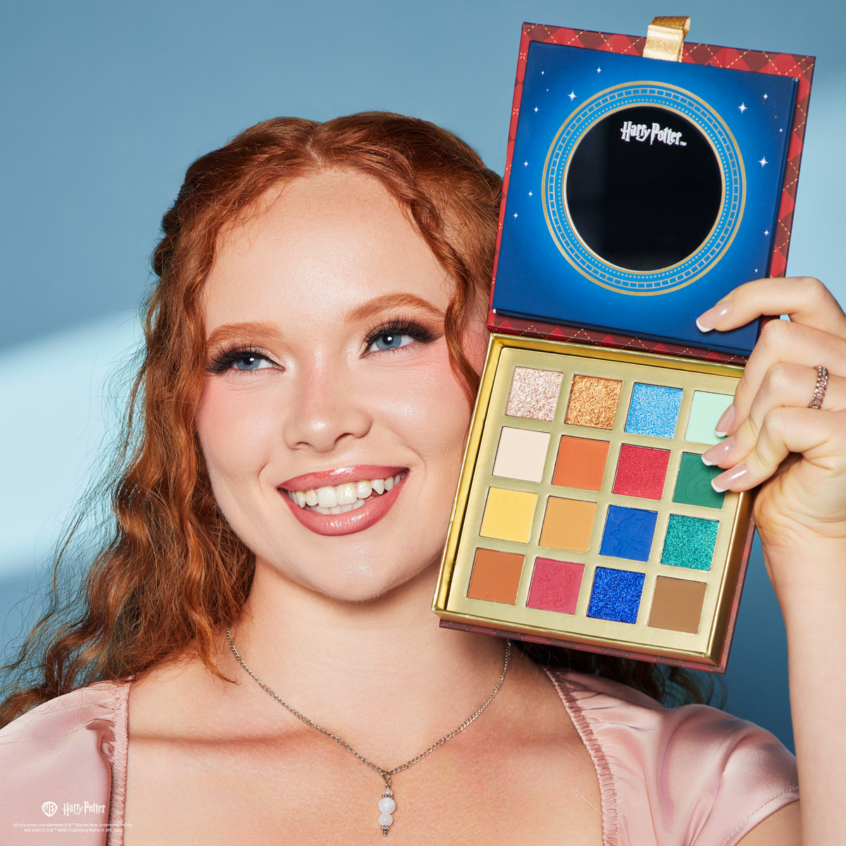 Harry Potter Holiday | Hogwarts™ 16 Shade Palette model with product