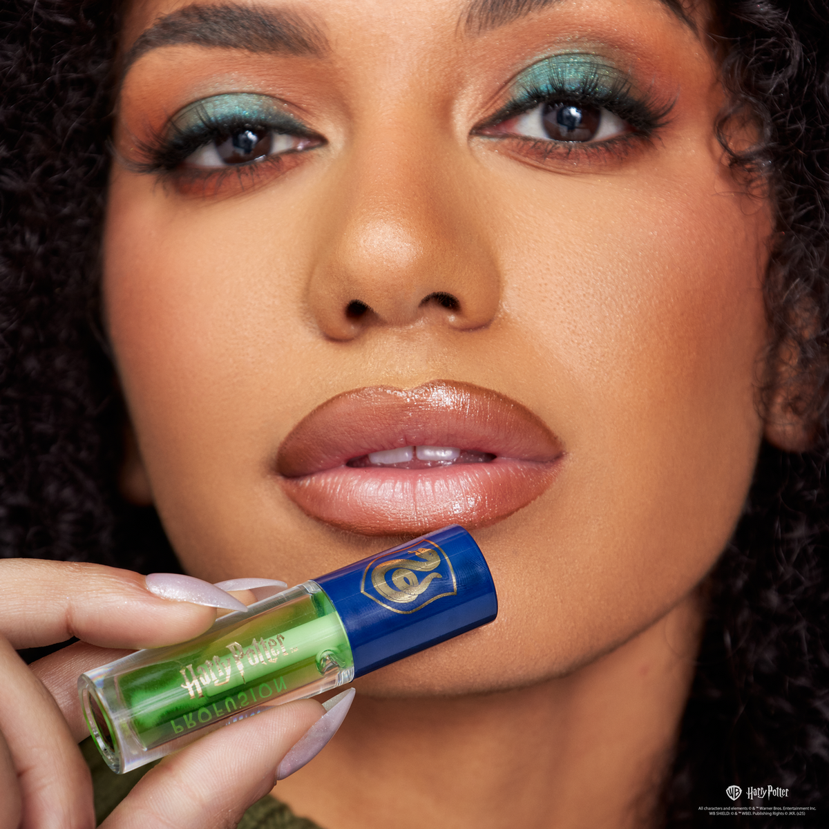 Harry Potter Holiday | Gryffindor™ Slytherin™ Hufflepuff™ Raven Claw™ Lip Duo Set model with product