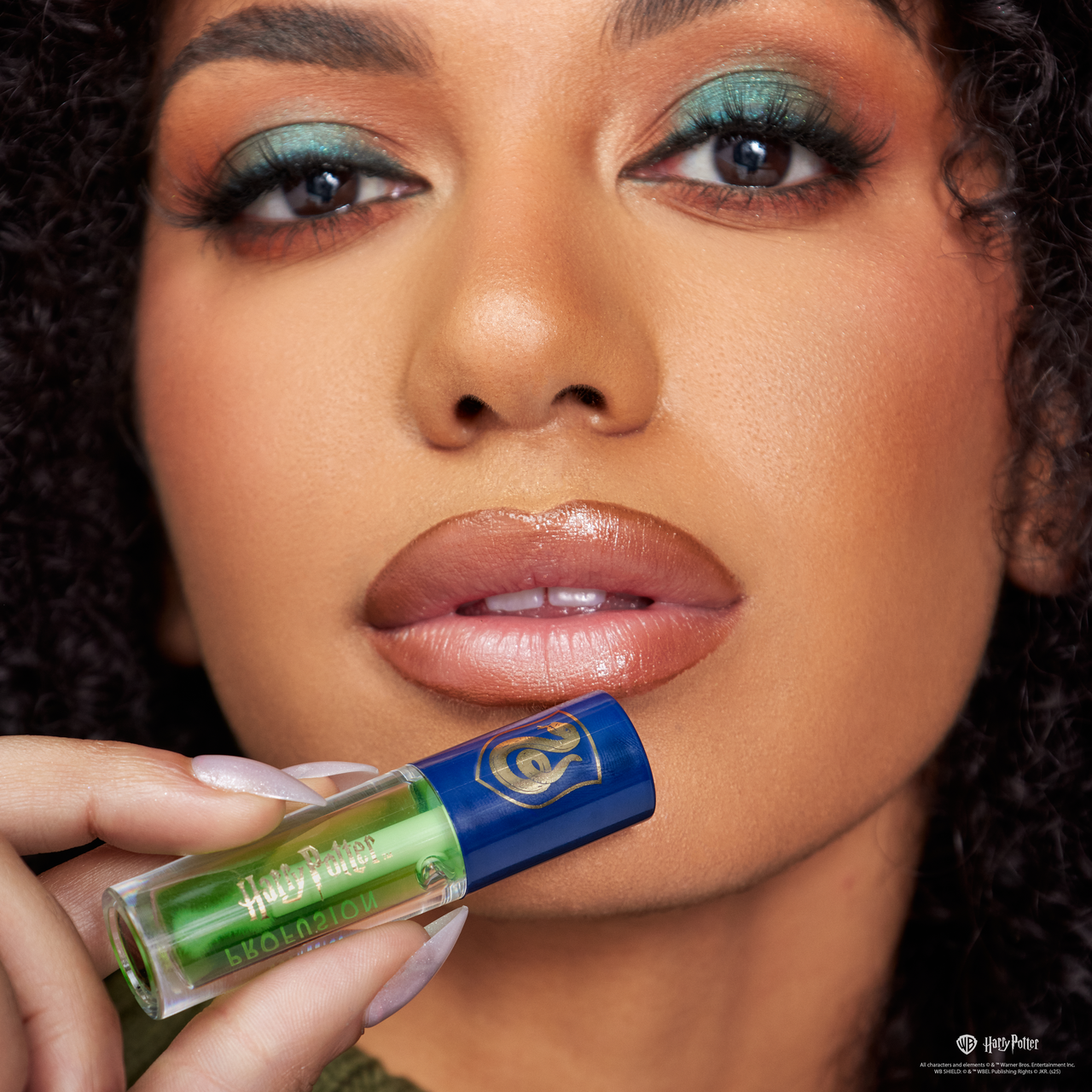 Harry Potter Holiday | Gryffindor™ Slytherin™ Hufflepuff™ Raven Claw™ Lip Duo Set model with product