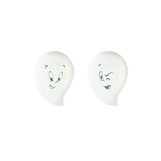 two piece casper face printed on the beauty blending sponge