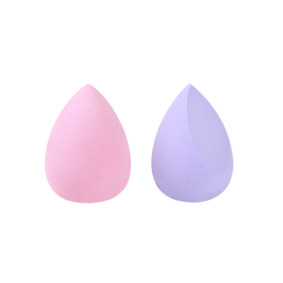 1 pink, 1 purple beauty blending makeup sponge