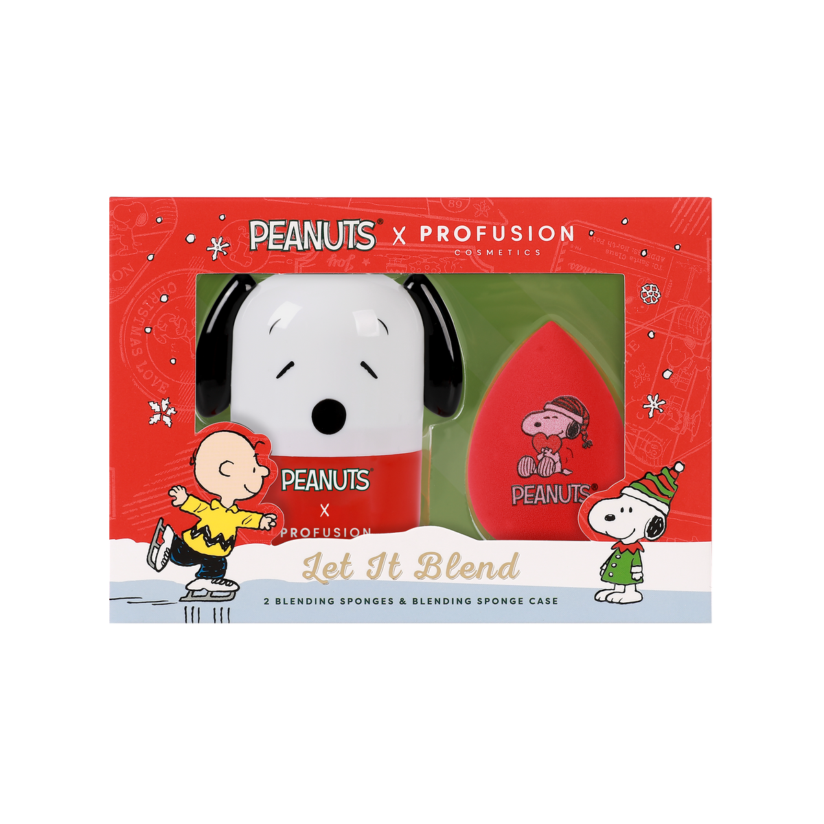 Peanuts Holiday | Let It Blend Blending Sponge &amp; Case Set