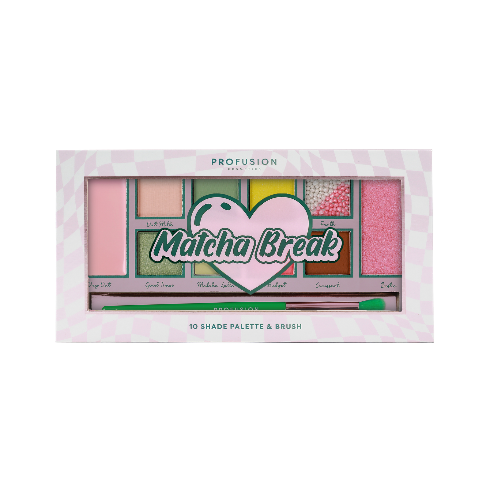 Matcha Break Eyeshadow Palette, make up palette