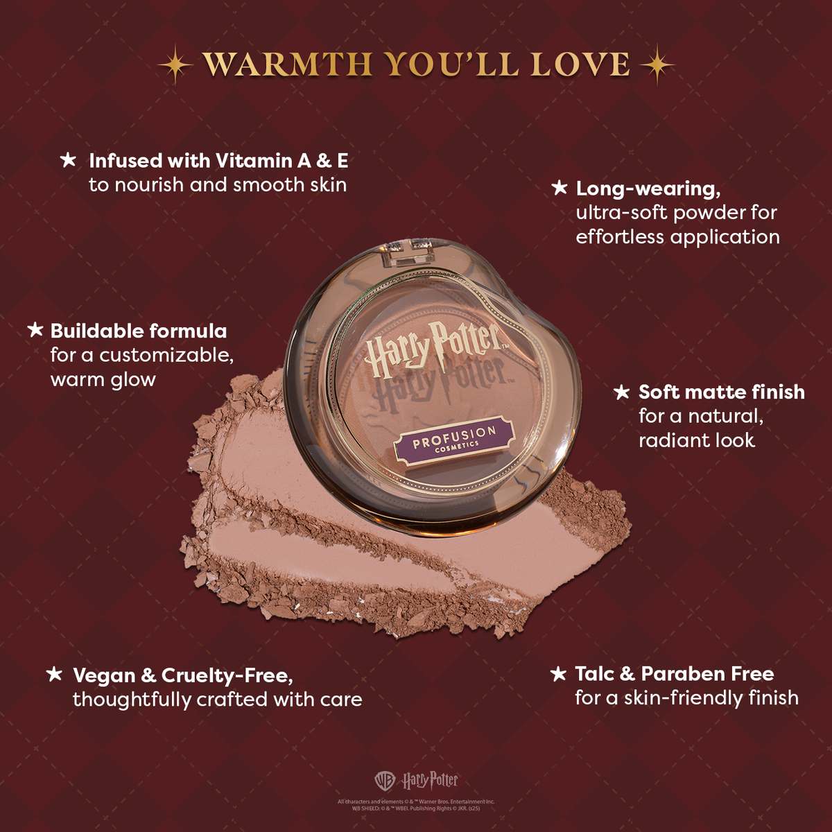 Harry Potter Holiday | Chocolate Frog™ Bronzer Powder Infographics