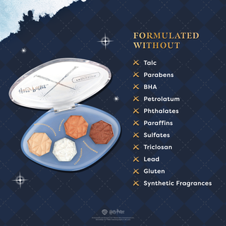 Harry Potter Holiday | Magical Charms Illuminating Highlighter Quad Infographics