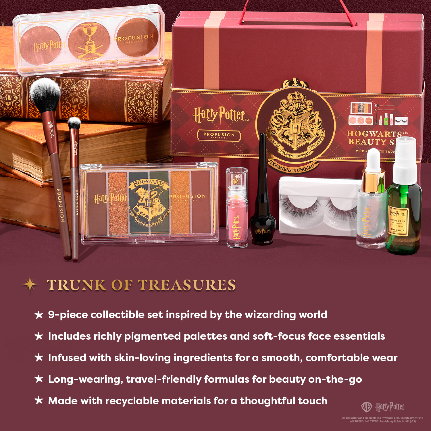 Harry Potter Holiday | Hogwarts™ Beauty Set Infographics