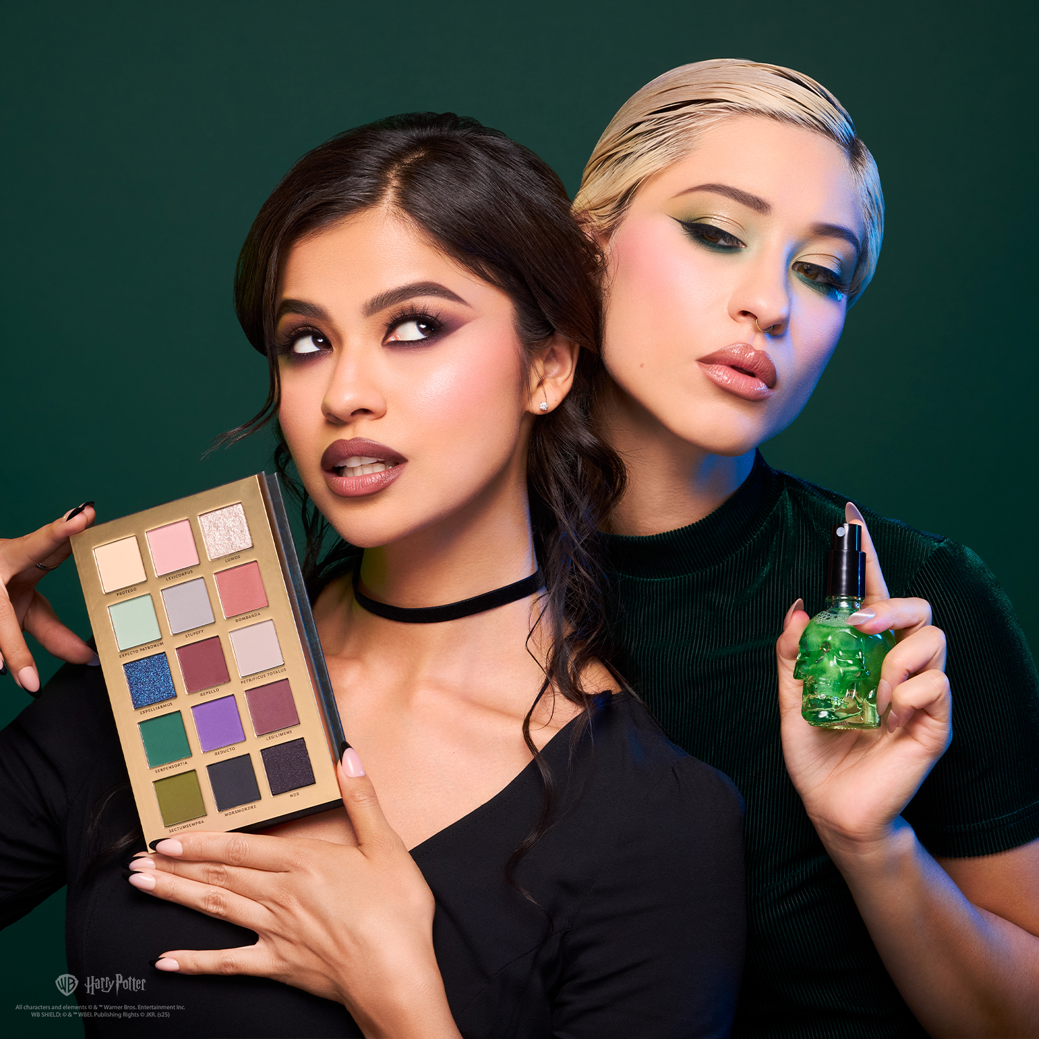 Dark Arts Eyeshadow and Setting Spray With Models