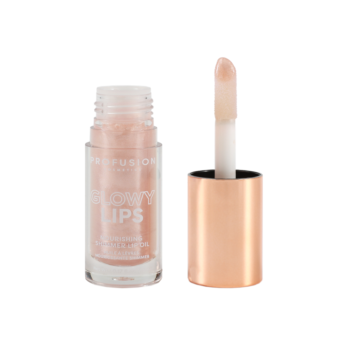 Glowy Lips Nourishing Shimmer Lip Oil - Bling Bling component off
