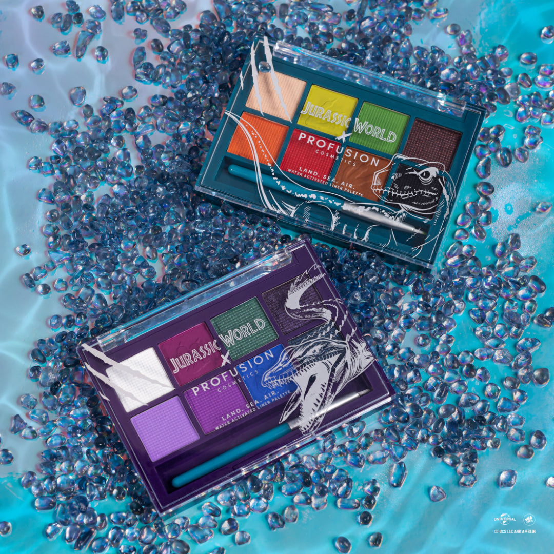 Jurassic World Land.Sea.Air Water Activated Liner Collection - Profusion  Cosmetics