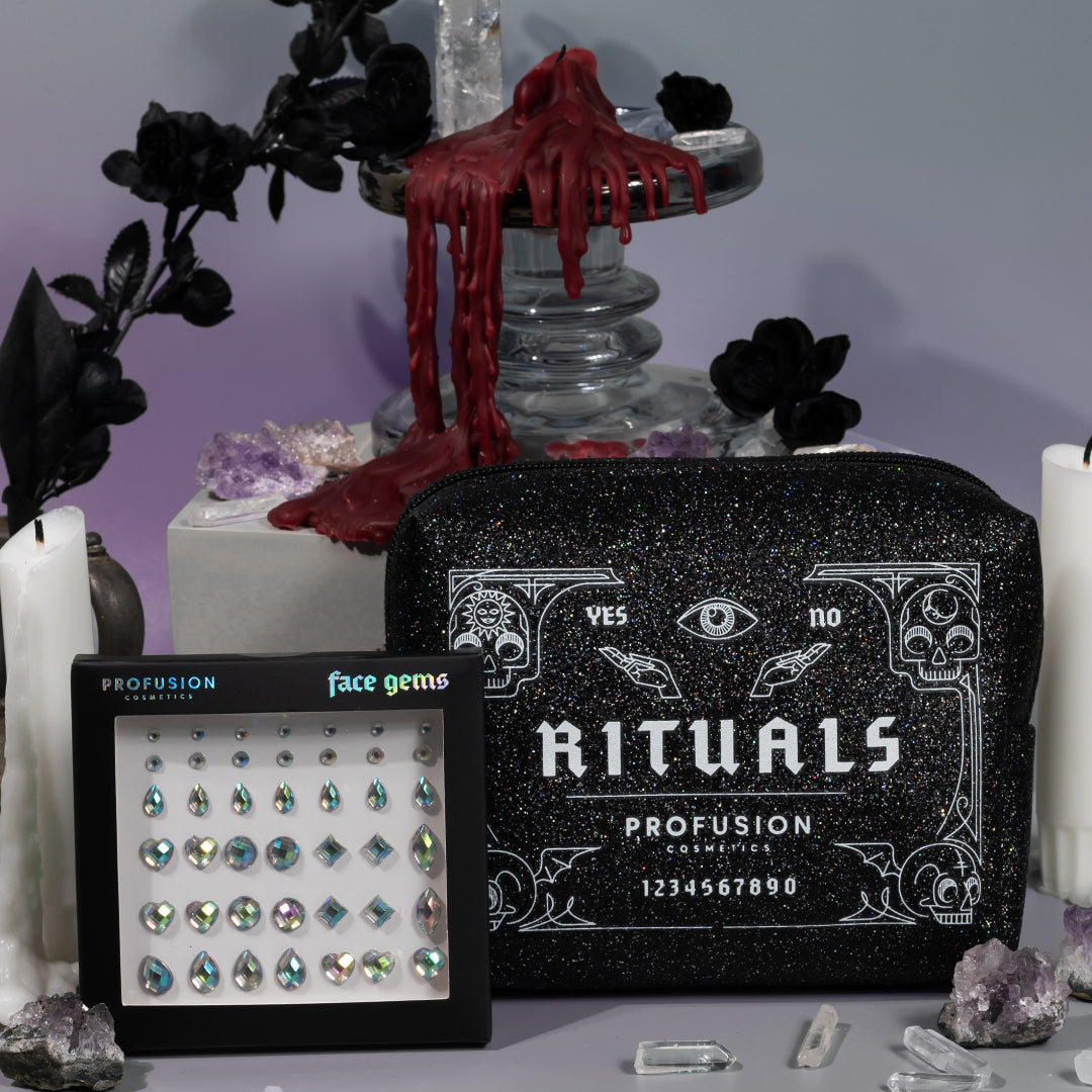 Rituales | Bolsa de cosméticos y juego de gemas