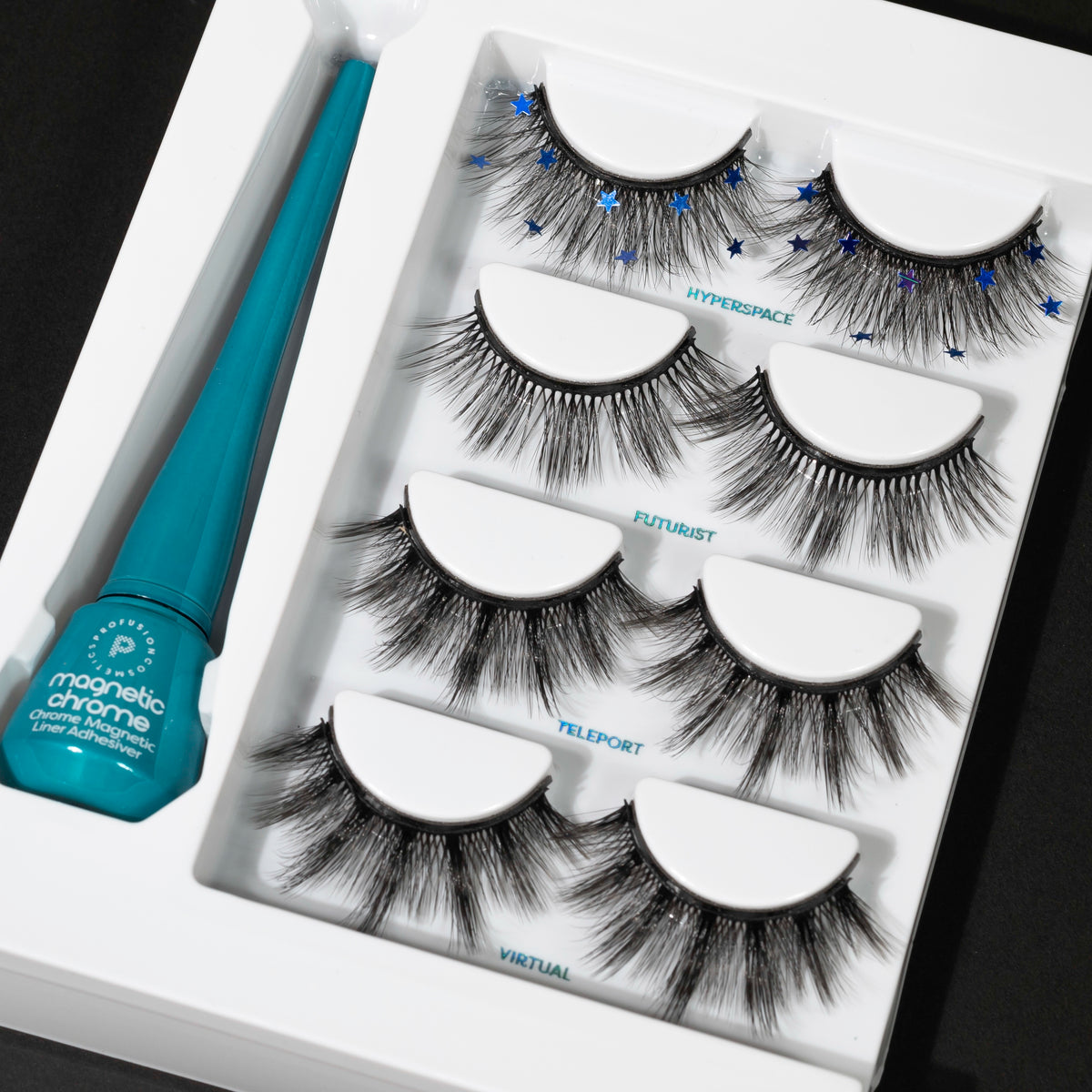  4 pair magnetic eye lashes set