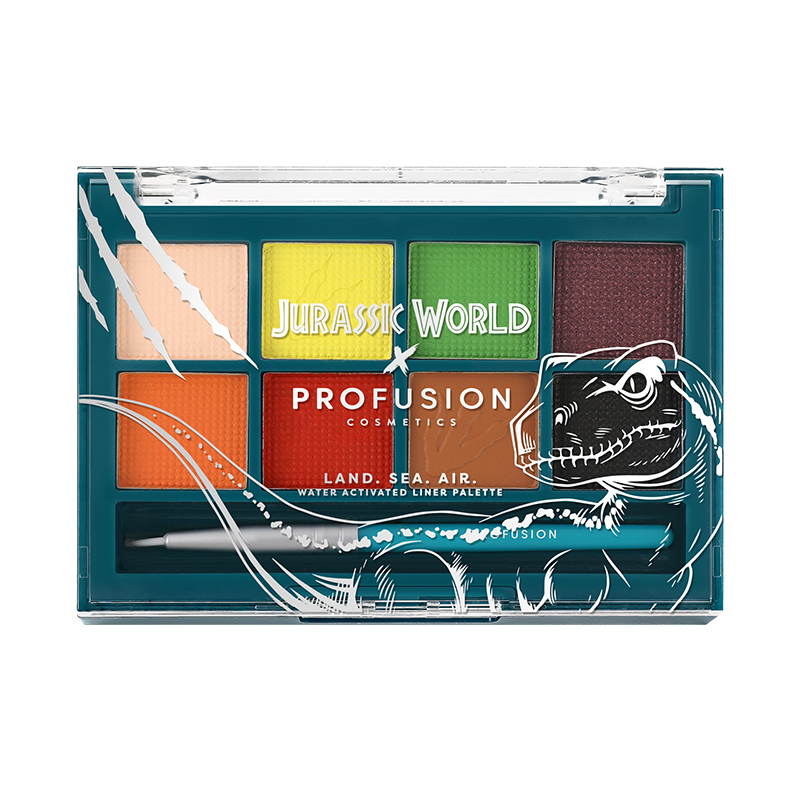 Jurassic World Profusion Cosmetics #FPA022 Water Activated Eye Liner  Palette NEW
